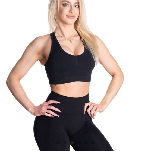 Scrunch Sports Bra| Seamless | Black | Small, 36” | NWOT - Picture 1 of 5